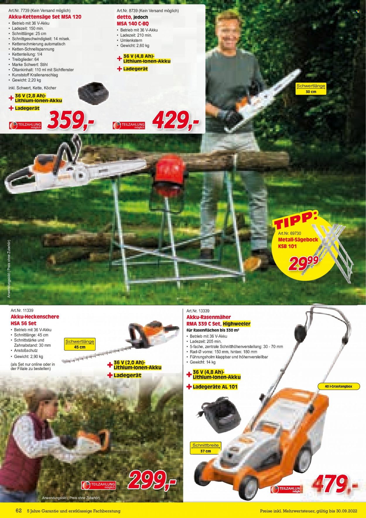 Angebote Zgonc - 26.7.2022 - 30.9.2022. Seite 62