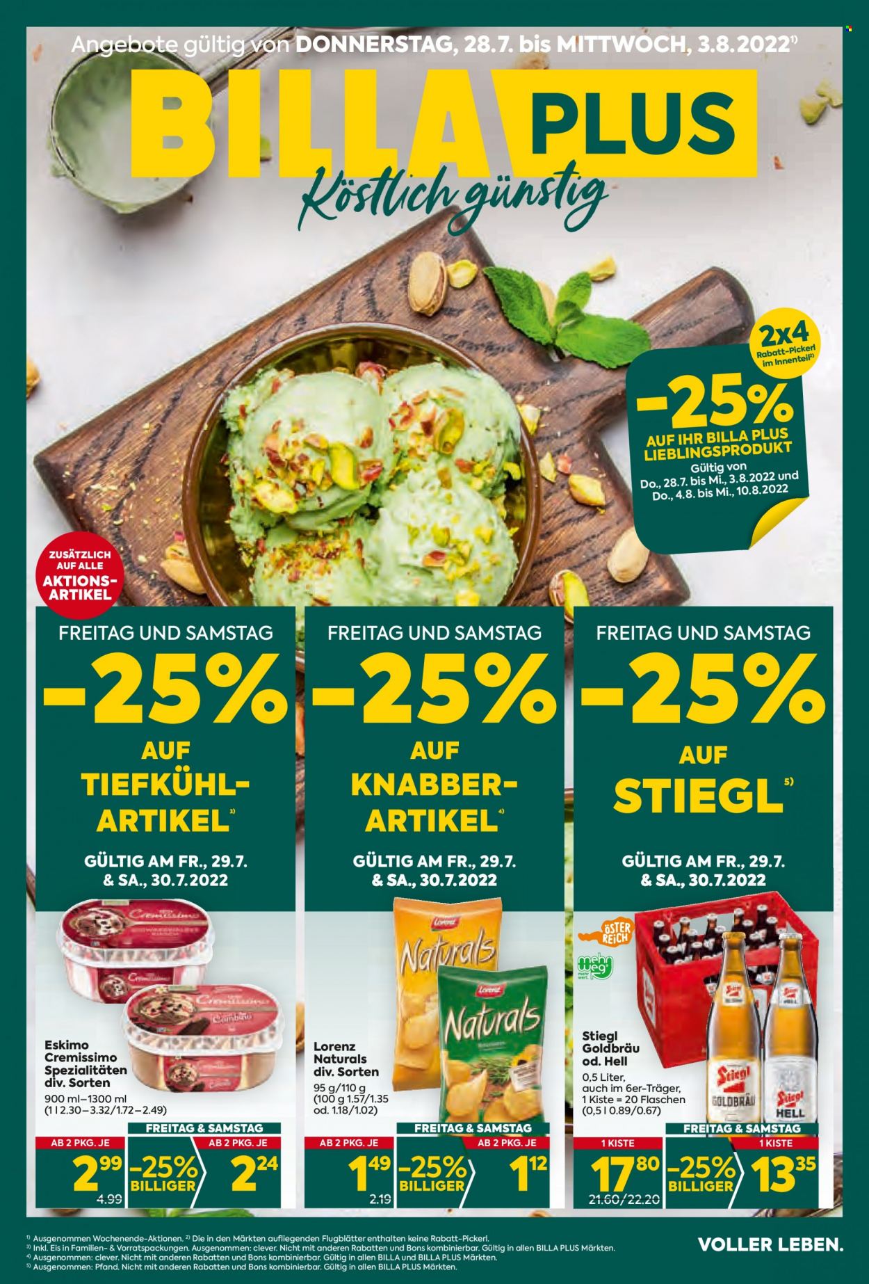 Angebote Billa Plus - 28.7.2022 - 3.8.2022. Seite 1