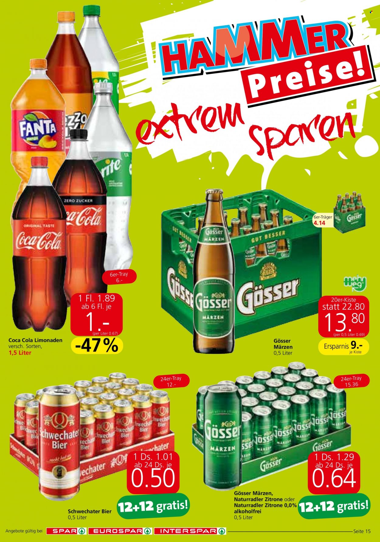 Angebote INTERSPAR - 28.7.2022 - 10.8.2022. Seite 15