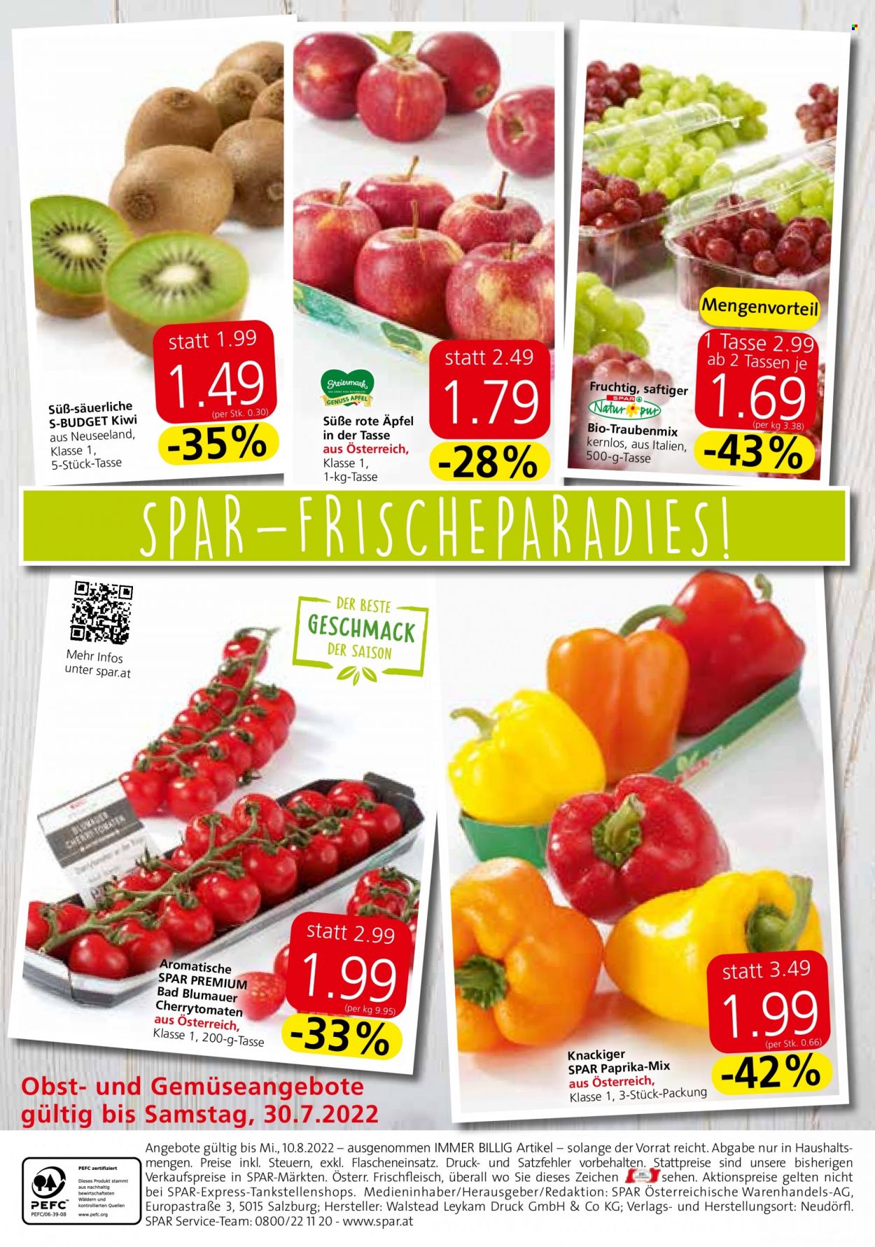 Angebote INTERSPAR - 28.7.2022 - 10.8.2022. Seite 20
