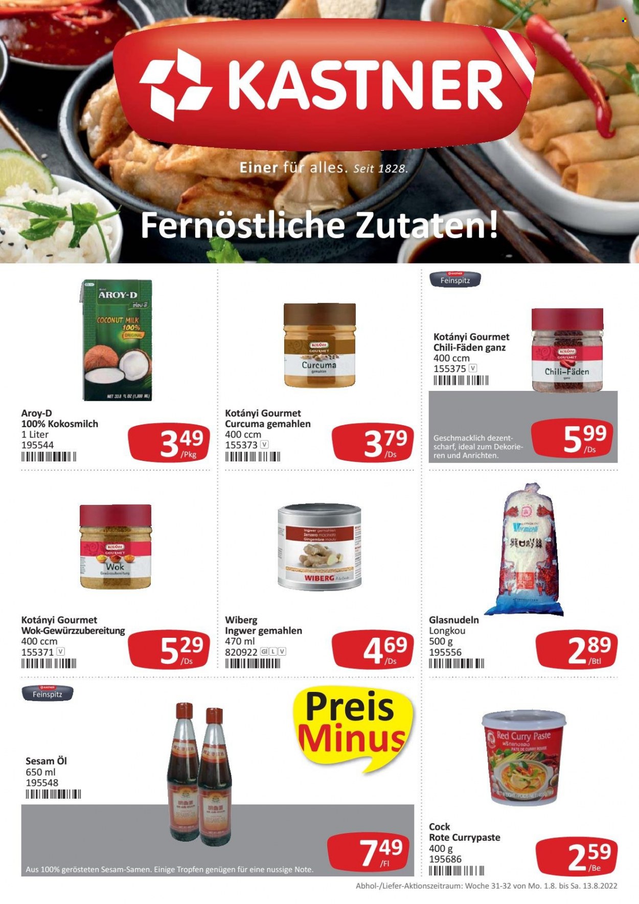 Angebote KASTNER - 1.8.2022 - 13.8.2022. Seite 1