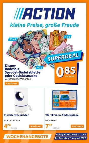 Angebote Action - 27.7.2022 - 2.8.2022.
