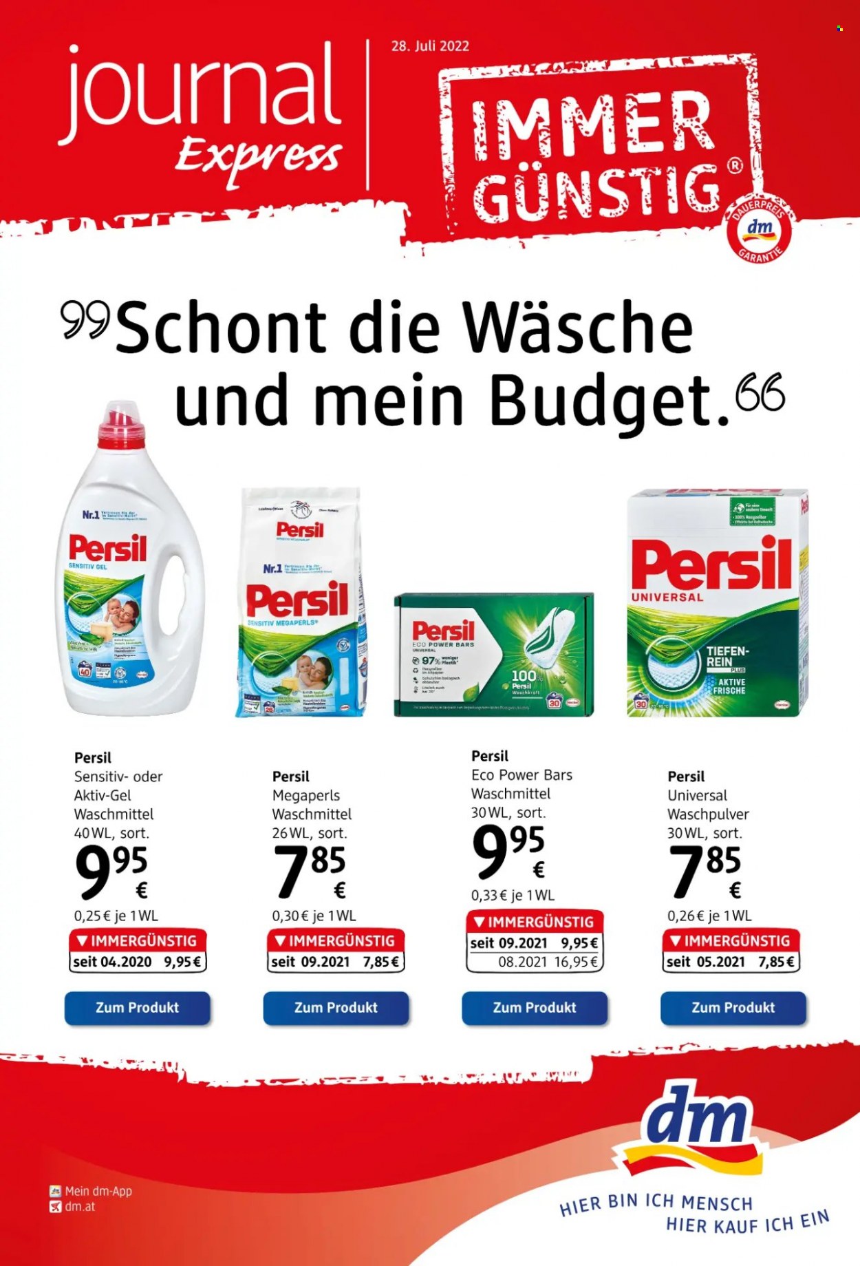 Angebote dm drogerie - 28.7.2022 - 31.8.2022. Seite 1