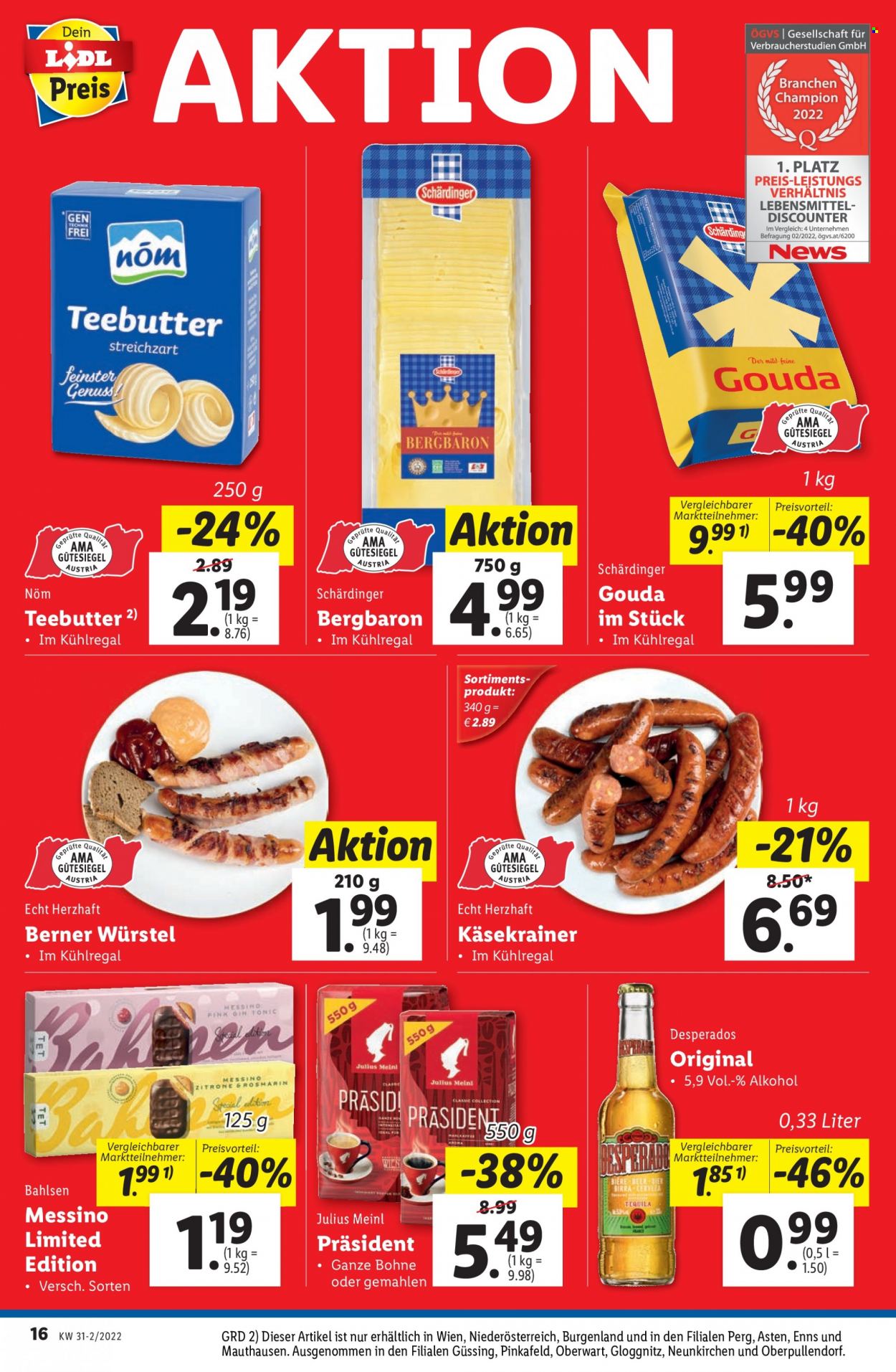 Angebote Lidl - 4.8.2022 - 10.8.2022. Seite 16