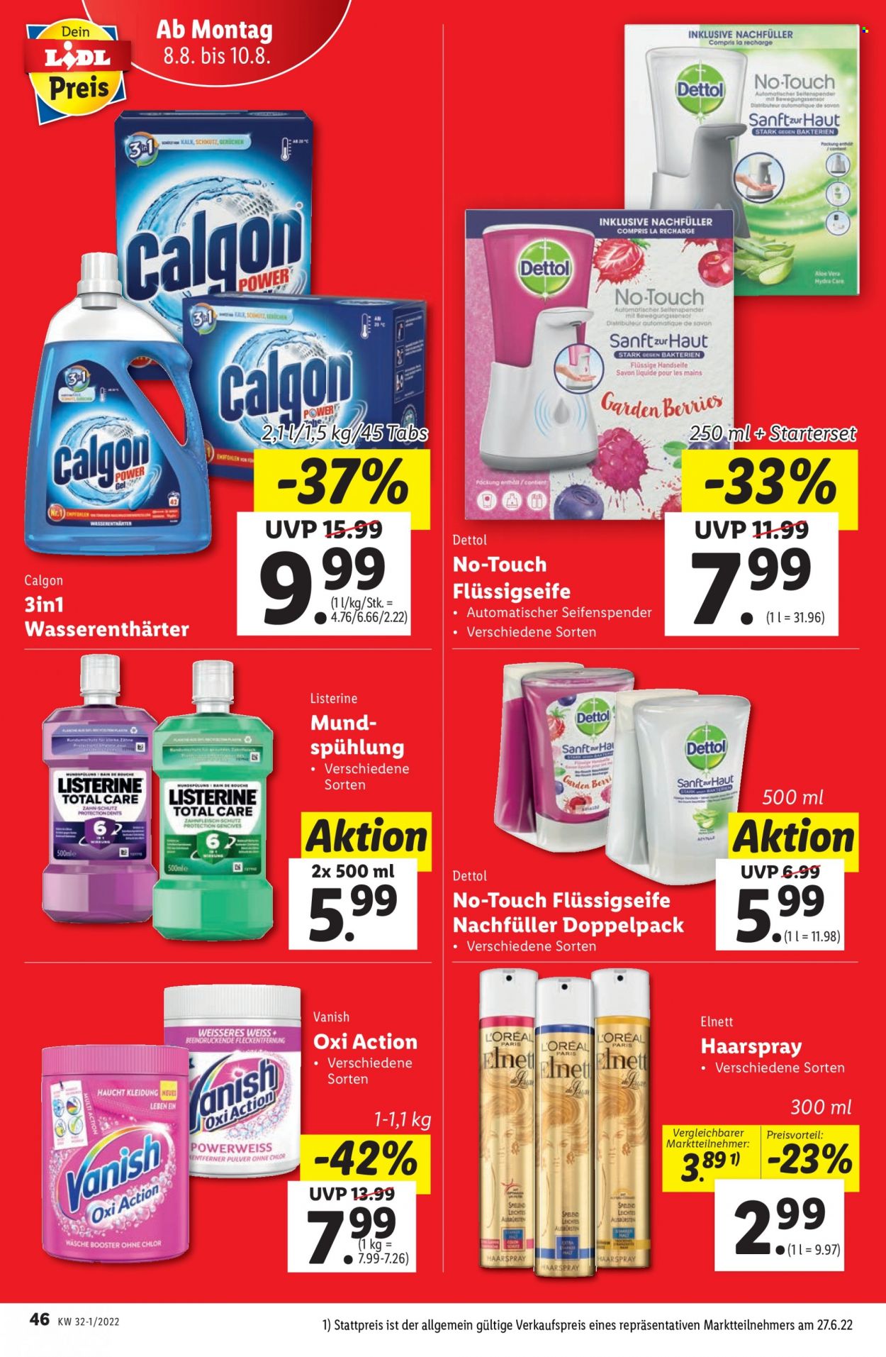 Angebote Lidl - 4.8.2022 - 10.8.2022. Seite 46