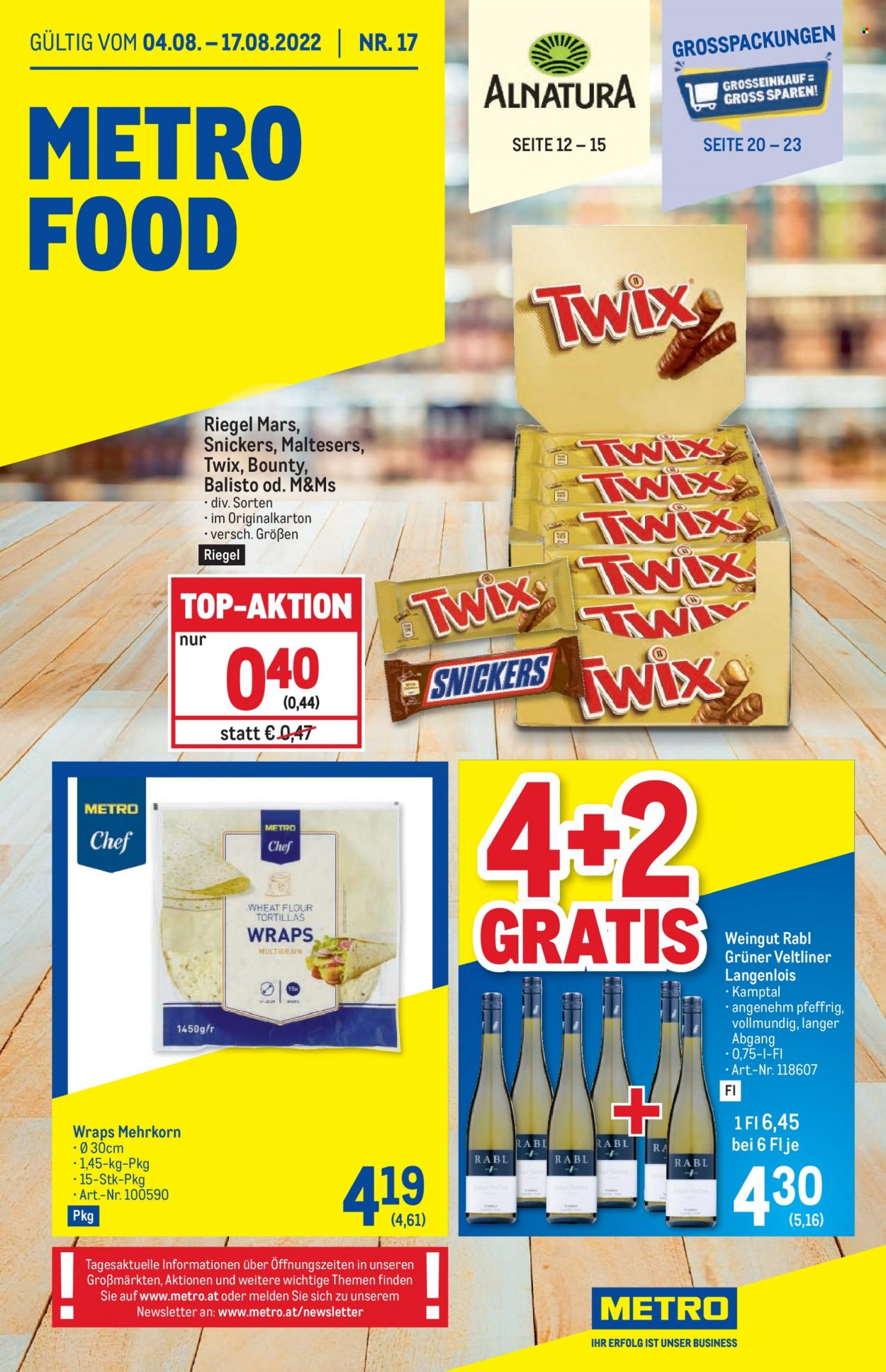Angebote Metro - 4.8.2022 - 17.8.2022. Seite 1