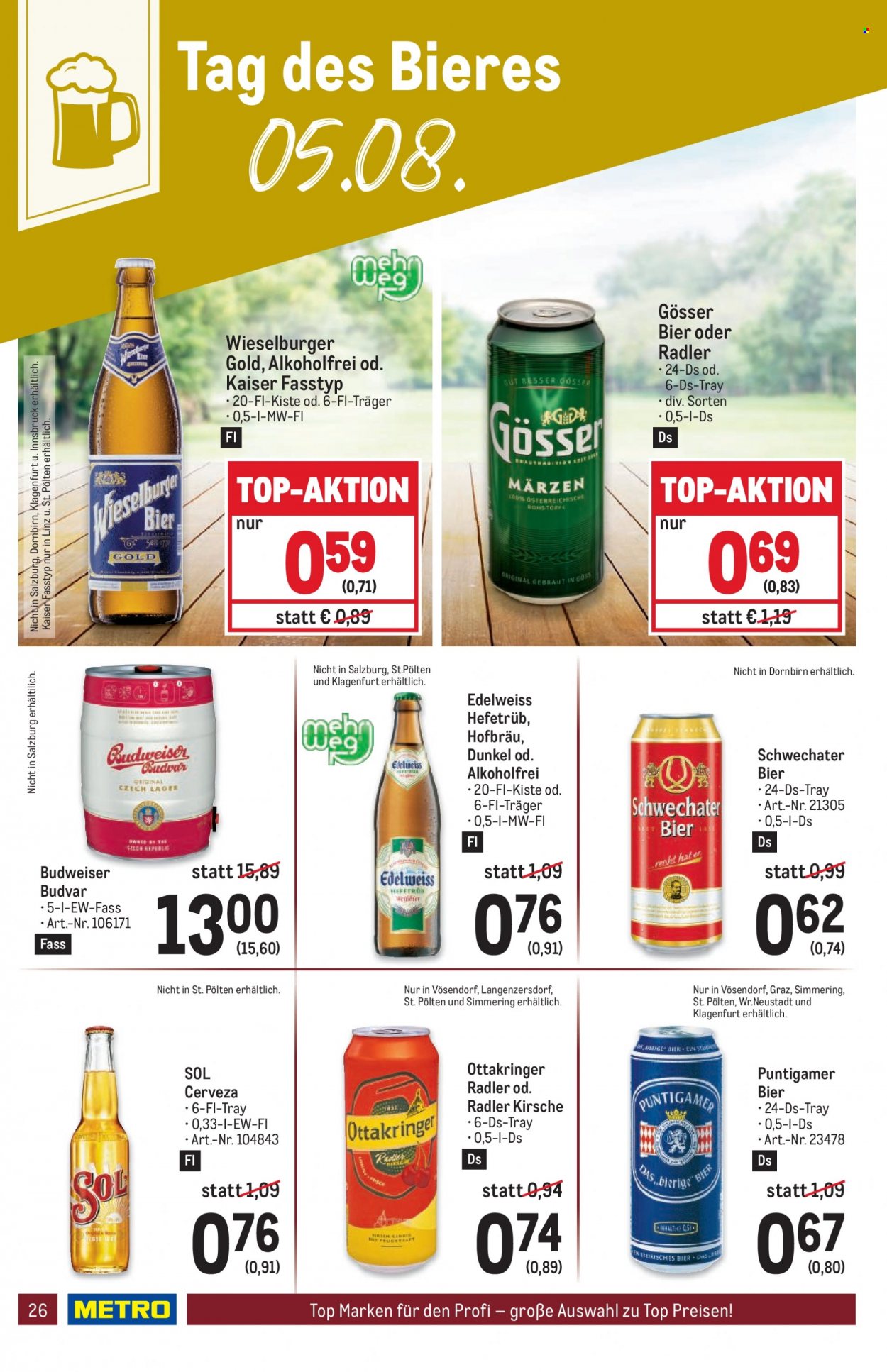 Angebote Metro - 4.8.2022 - 17.8.2022. Seite 26