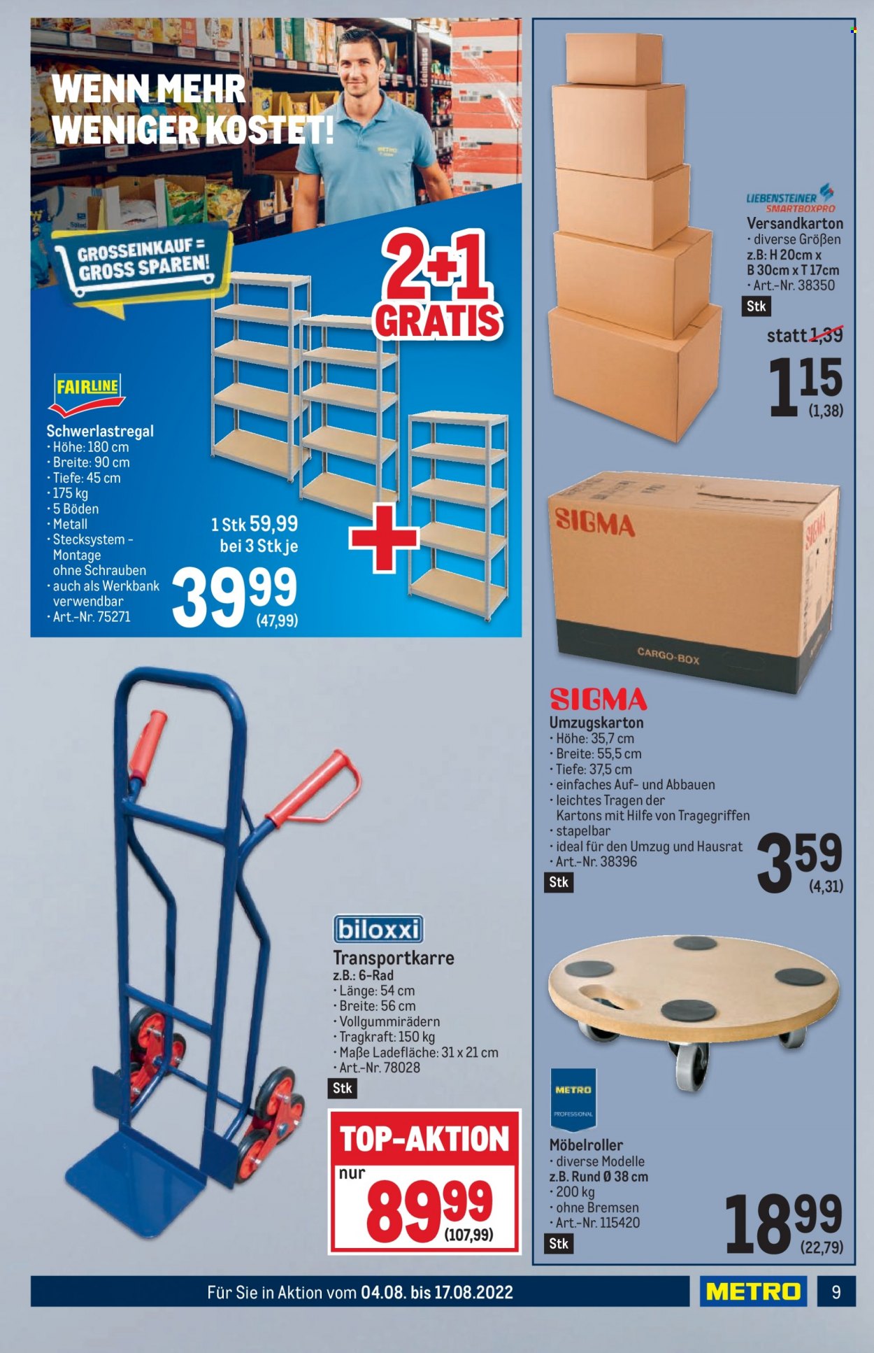 Angebote Metro - 4.8.2022 - 17.8.2022. Seite 9