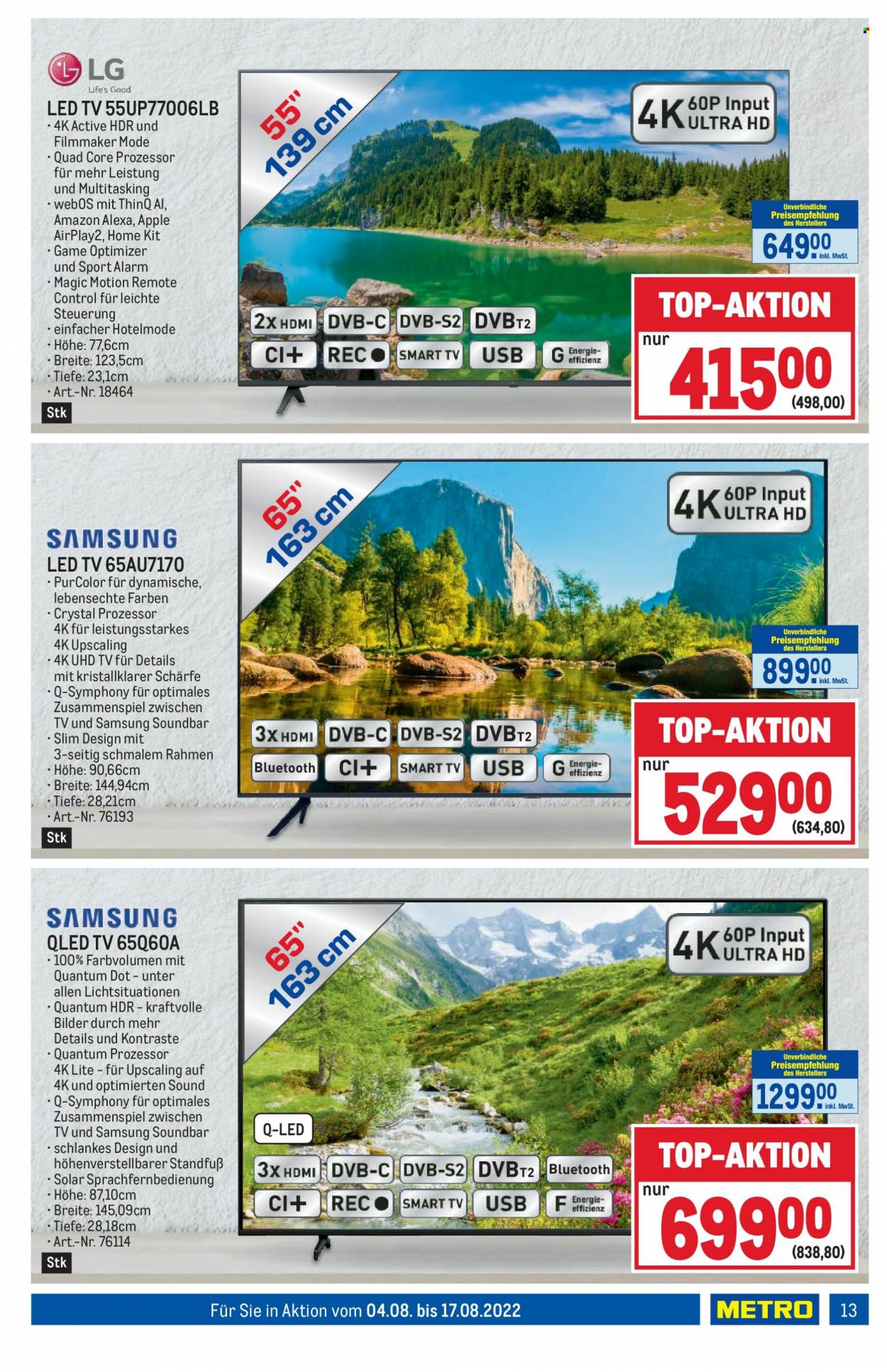 Angebote Metro - 4.8.2022 - 17.8.2022. Seite 13