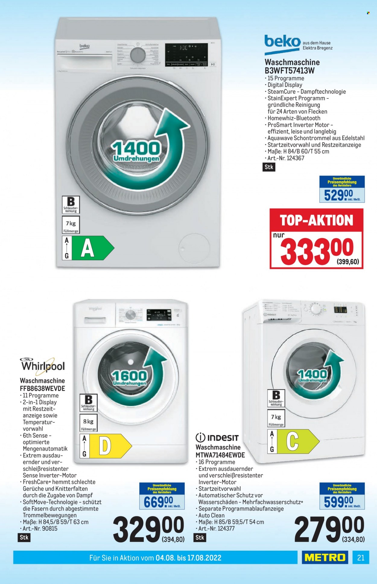 Angebote Metro - 4.8.2022 - 17.8.2022. Seite 21