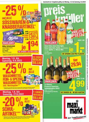 Angebote Maximarkt - 1.8.2022 - 6.8.2022.