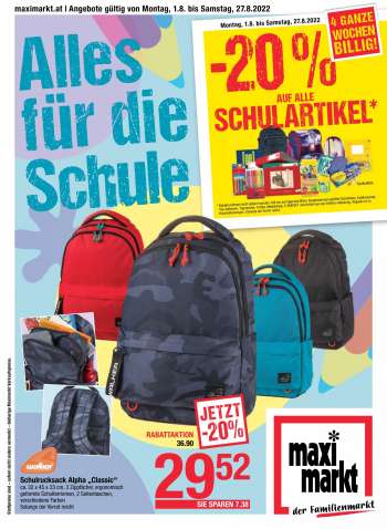 Angebote Maximarkt - 1.8.2022 - 6.8.2022.
