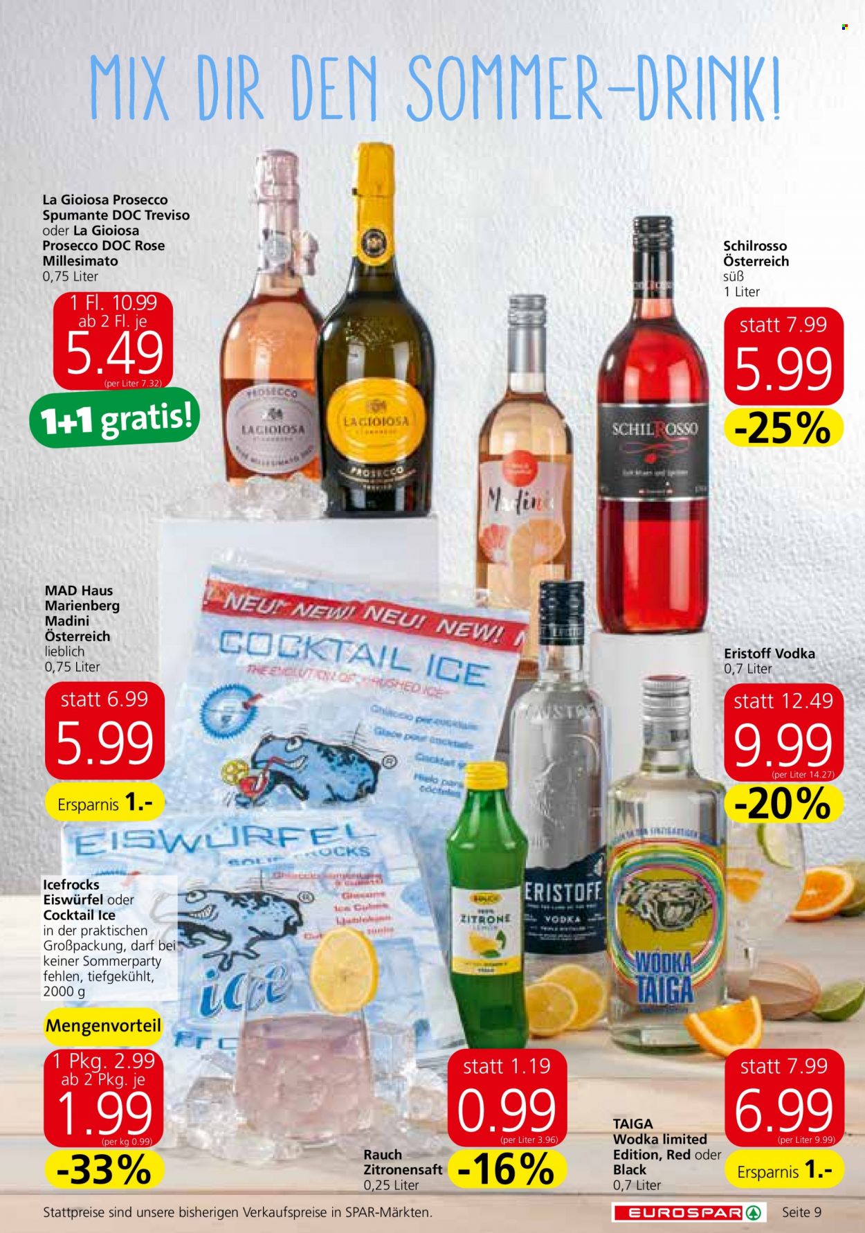 Angebote EUROSPAR - 28.7.2022 - 10.8.2022. Seite 9