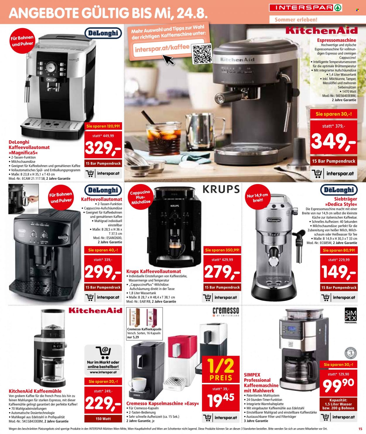 Angebote INTERSPAR - 4.8.2022 - 10.8.2022. Seite 15