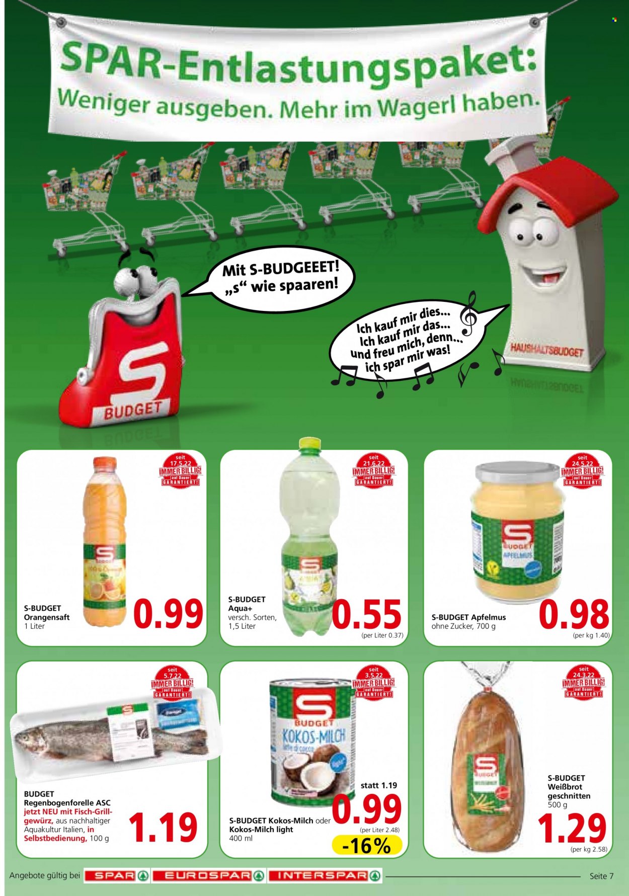 Angebote INTERSPAR - 4.8.2022 - 10.8.2022. Seite 7