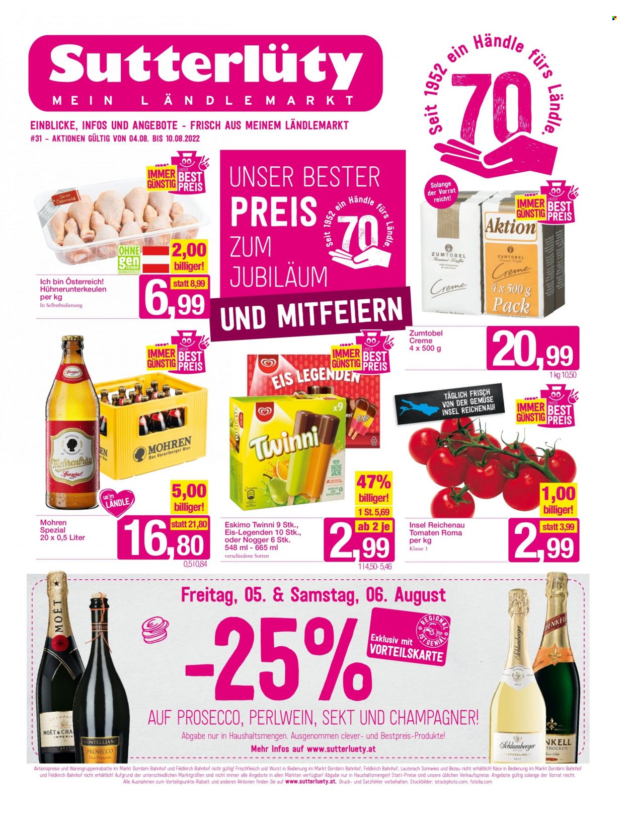 Angebote Sutterlüty - 4.8.2022 - 10.8.2022. Seite 1
