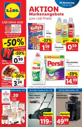 Angebote Lidl - 11.8.2022 - 17.8.2022.