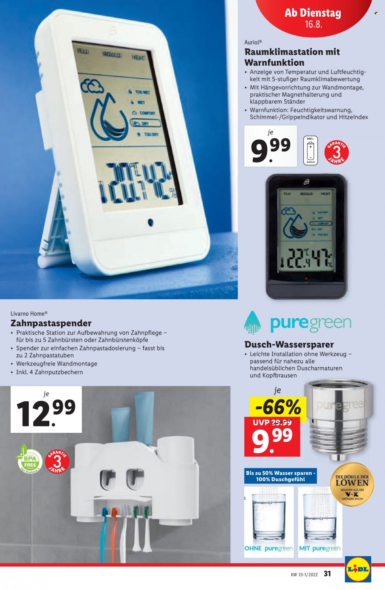 Angebote Lidl - 11.8.2022 - 17.8.2022. Seite 31