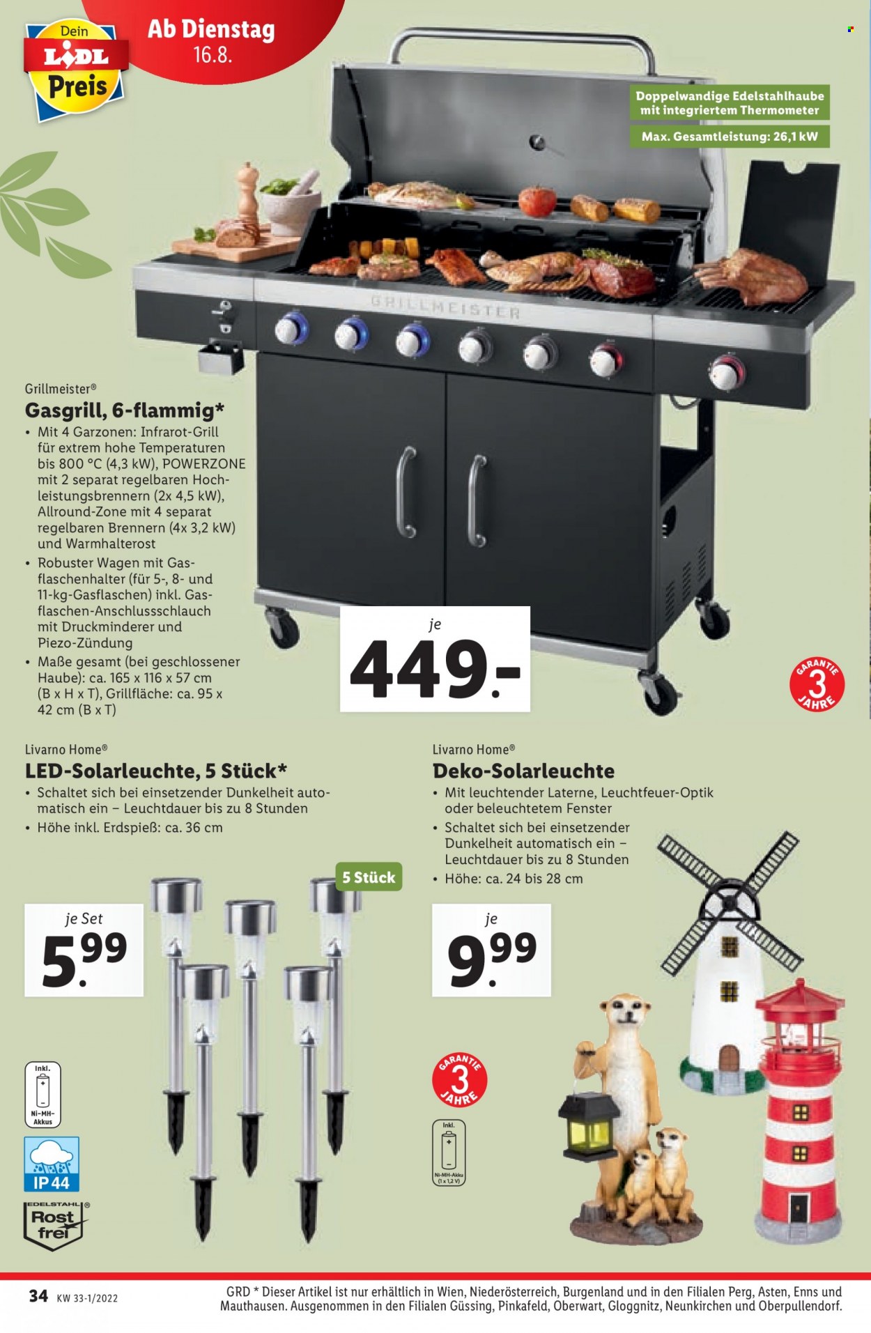 Angebote Lidl - 11.8.2022 - 17.8.2022. Seite 34