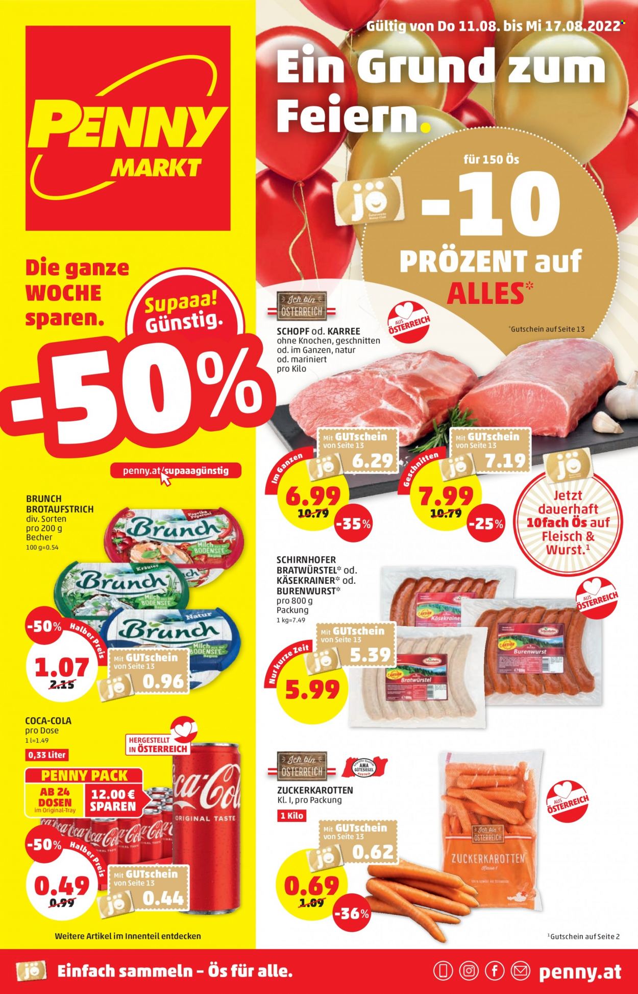Angebote Penny - 11.8.2022 - 17.8.2022. Seite 1