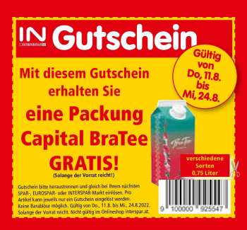 Angebote INTERSPAR - 11.8.2022 - 24.8.2022.