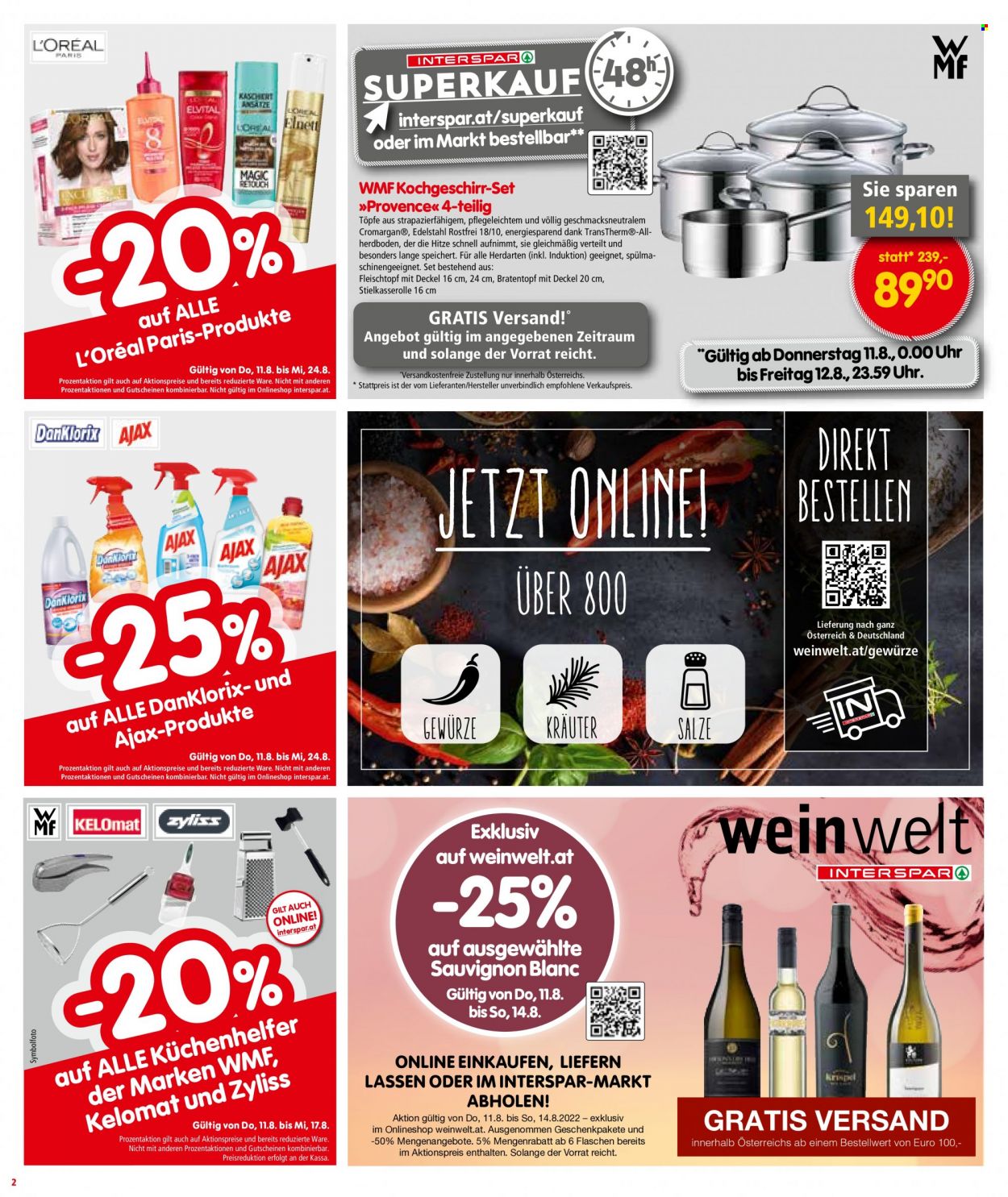 Angebote INTERSPAR - 11.8.2022 - 24.8.2022. Seite 2