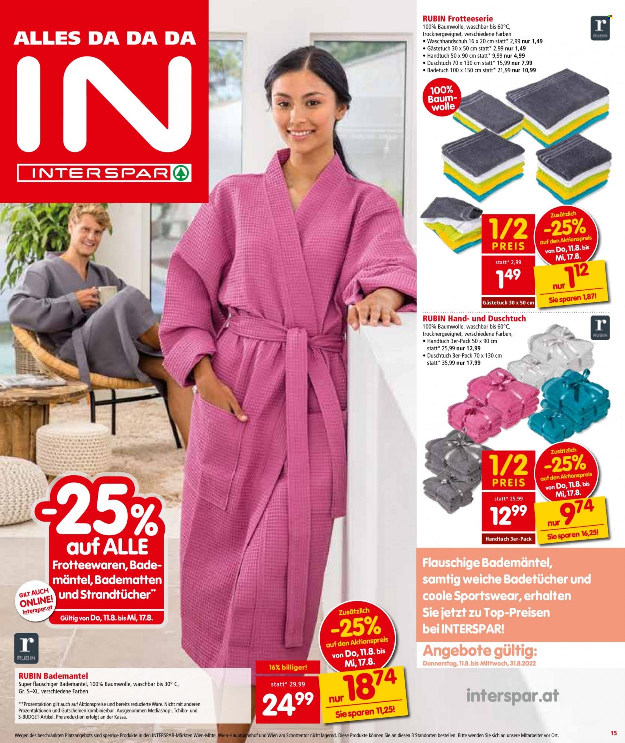 Angebote INTERSPAR - 11.8.2022 - 24.8.2022. Seite 15