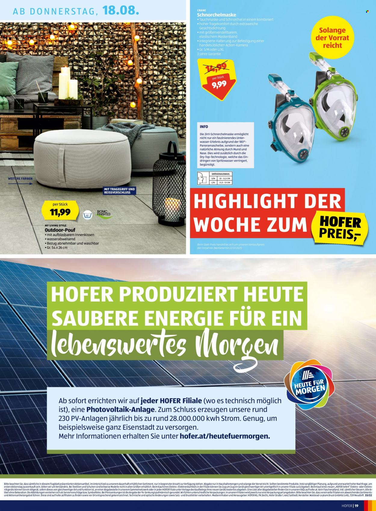 Angebote Hofer - 12.8.2022 - 18.8.2022. Seite 19