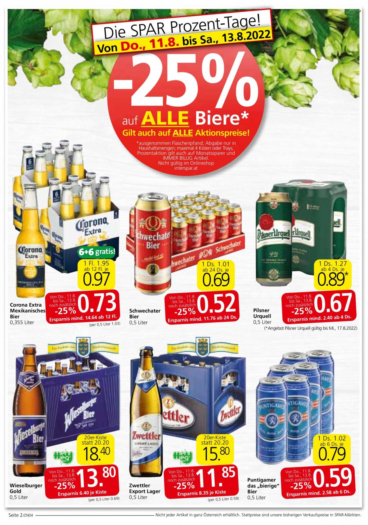 Angebote INTERSPAR - 11.8.2022 - 24.8.2022. Seite 2