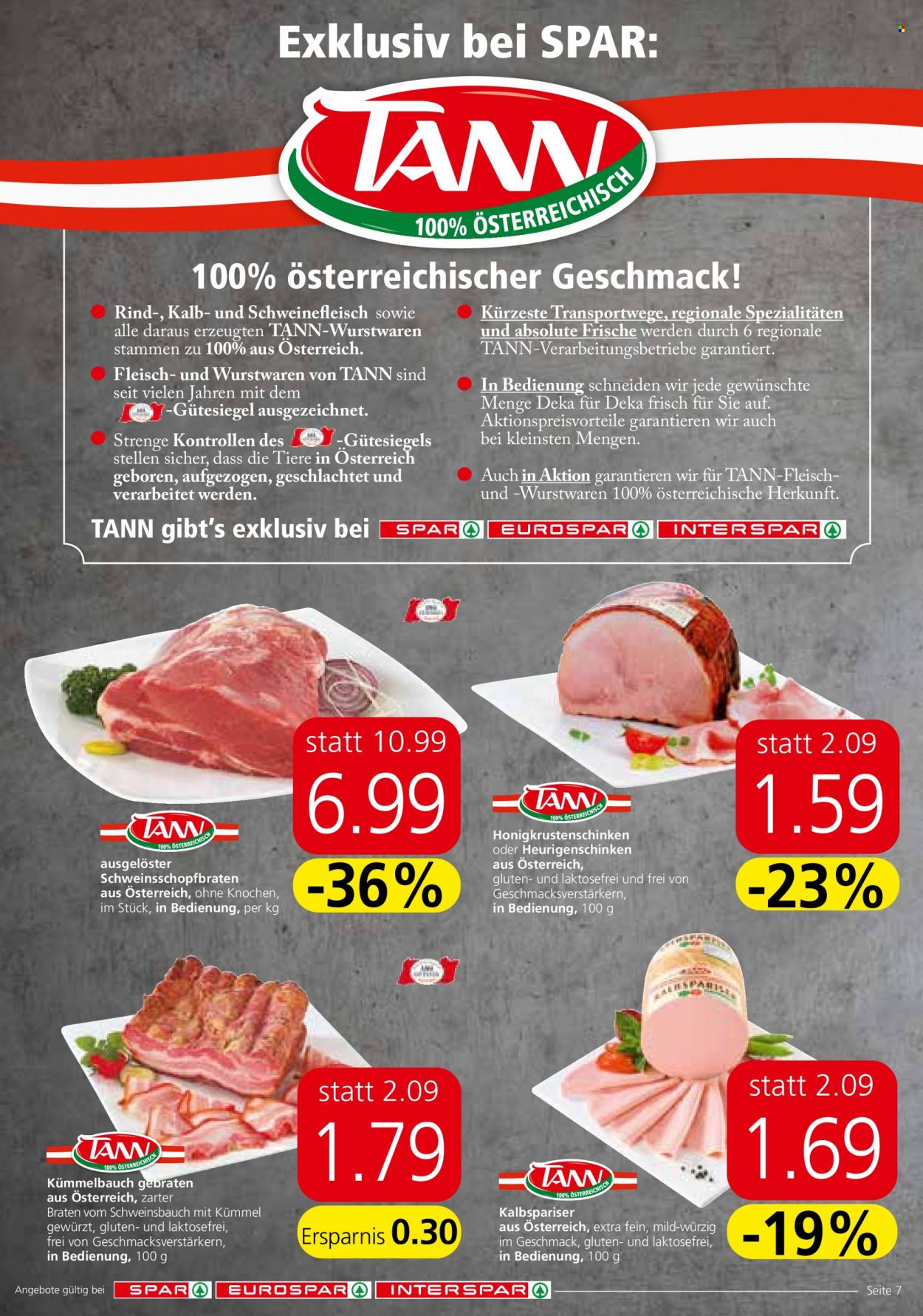 Angebote INTERSPAR - 11.8.2022 - 24.8.2022. Seite 7