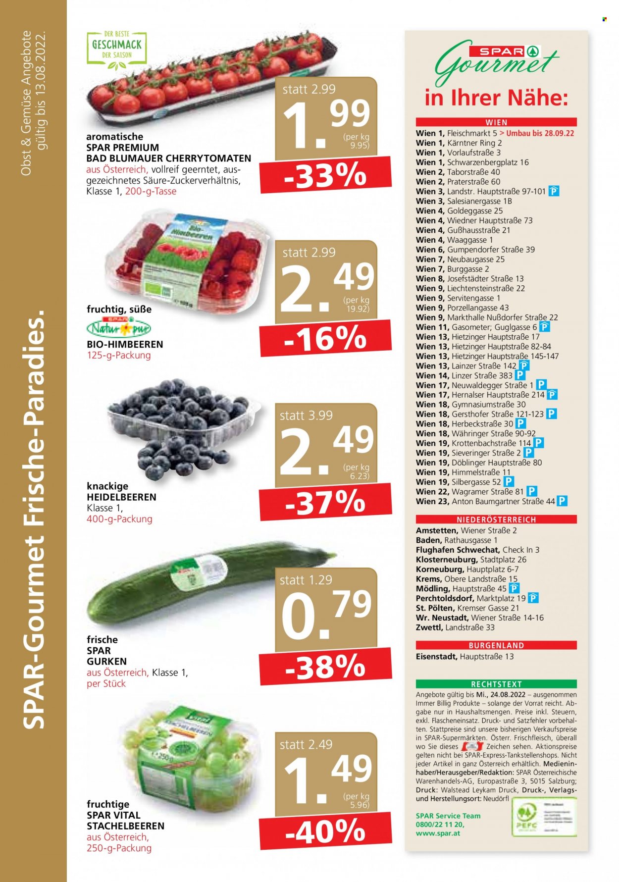 Angebote SPAR - 11.8.2022 - 24.8.2022. Seite 12