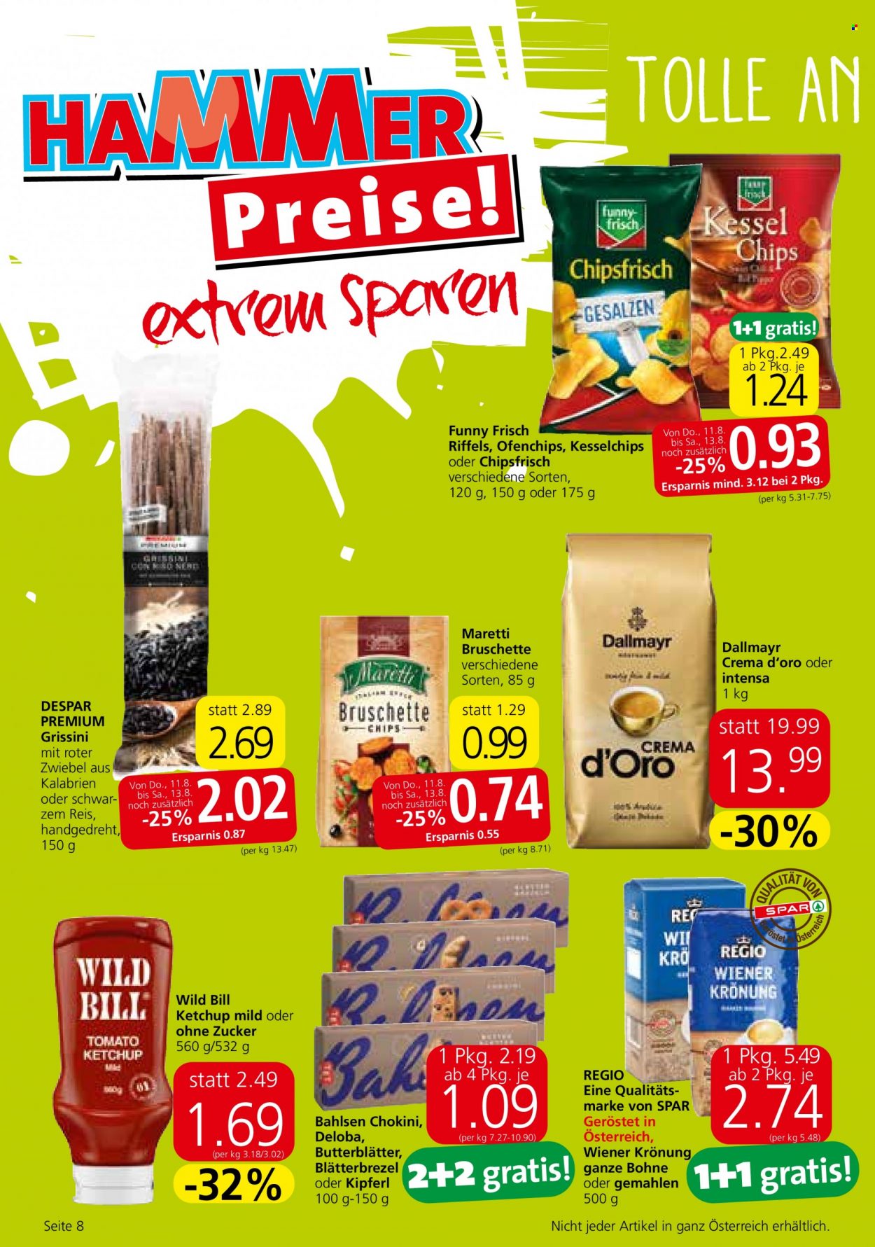 Angebote EUROSPAR - 11.8.2022 - 24.8.2022. Seite 8