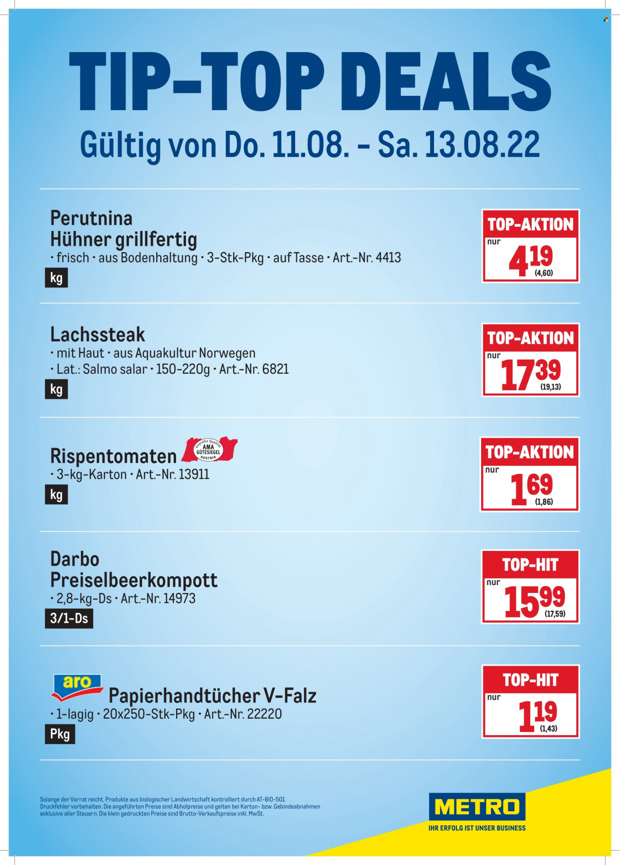 Angebote Metro - 11.8.2022 - 13.8.2022. Seite 6
