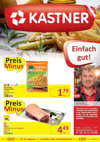 Angebote KASTNER - 16.8.2022 - 27.8.2022.