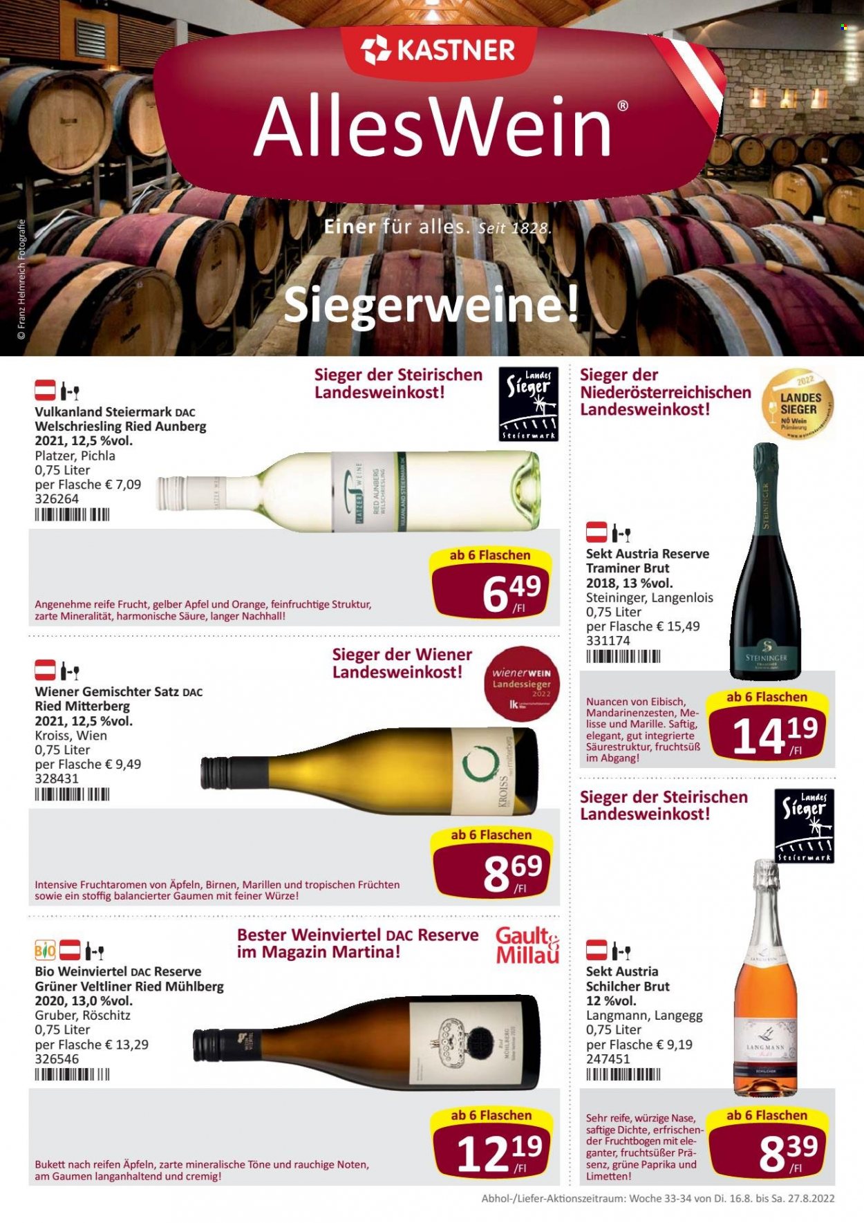 Angebote KASTNER - 16.8.2022 - 27.8.2022. Seite 1