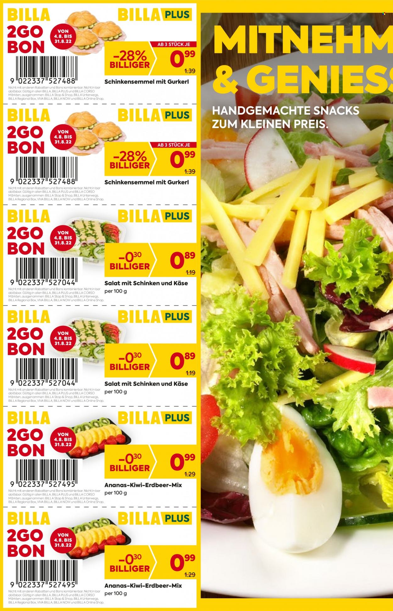 Angebote Billa - 4.8.2022 - 31.8.2022. Seite 2