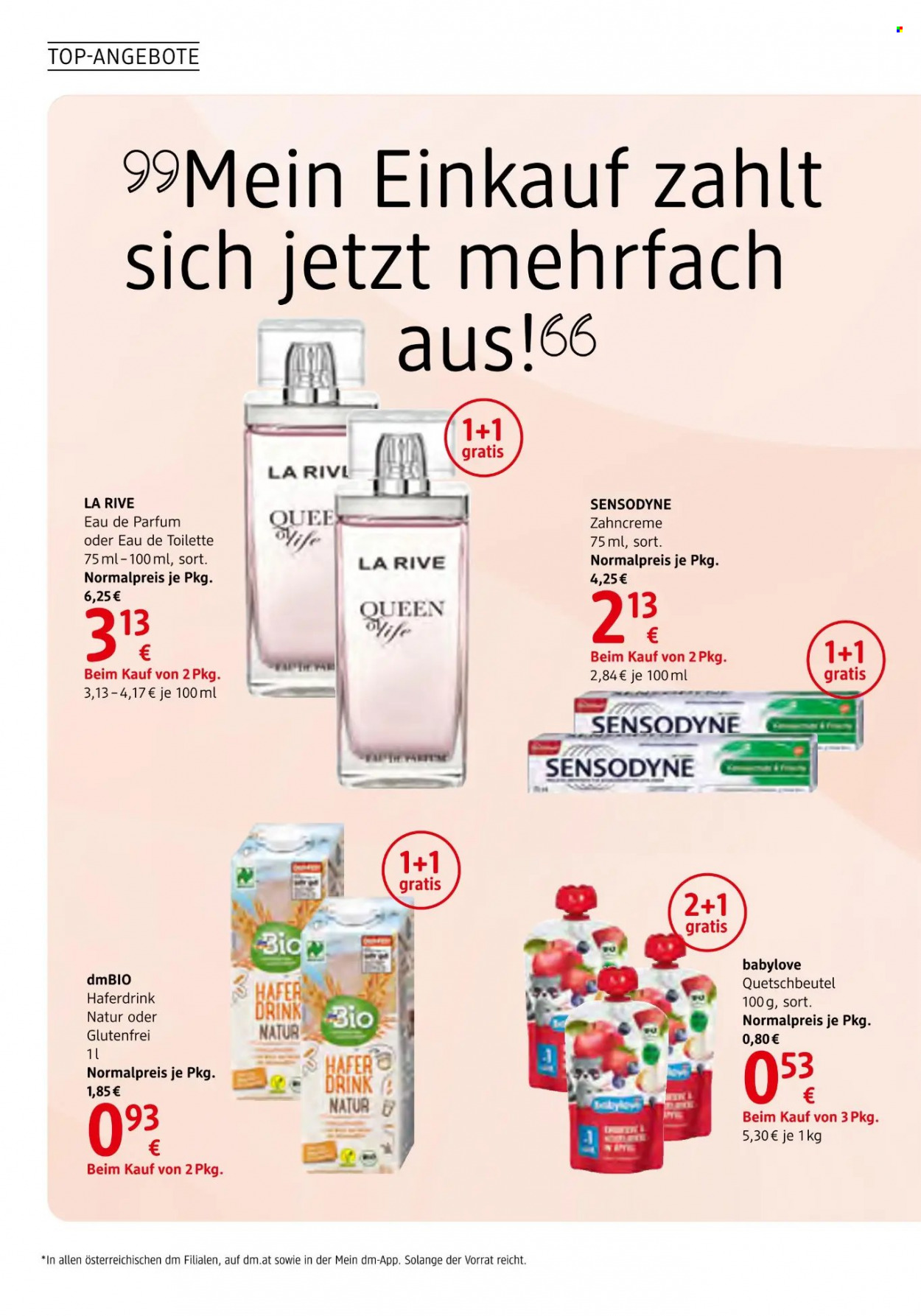 Angebote dm drogerie - 11.8.2022 - 14.9.2022. Seite 22