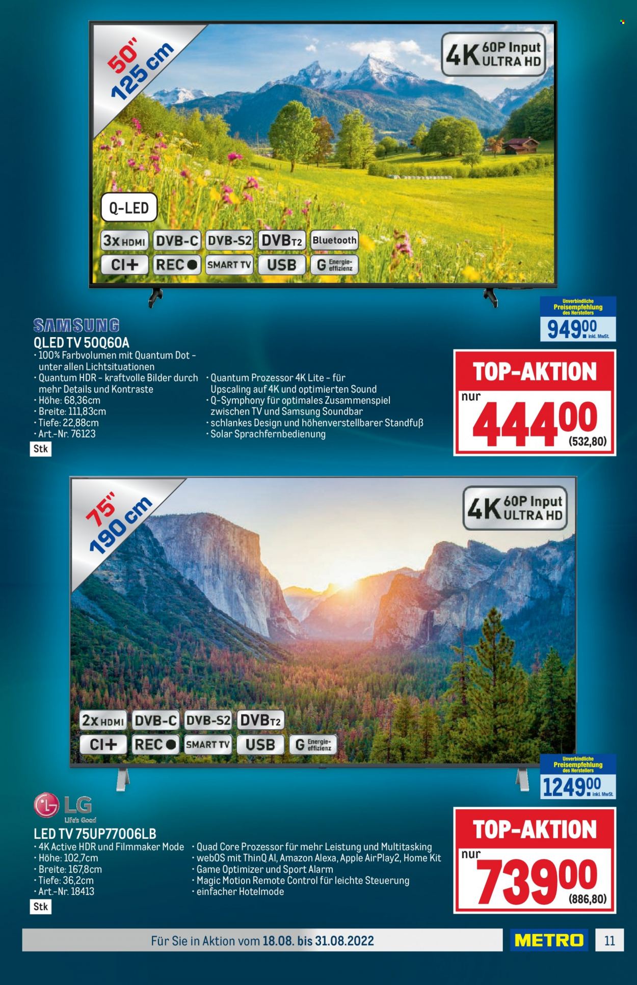 Angebote Metro - 18.8.2022 - 31.8.2022. Seite 11