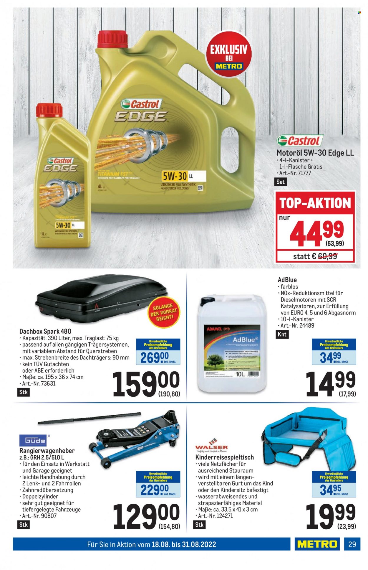 Angebote Metro - 18.8.2022 - 31.8.2022. Seite 29