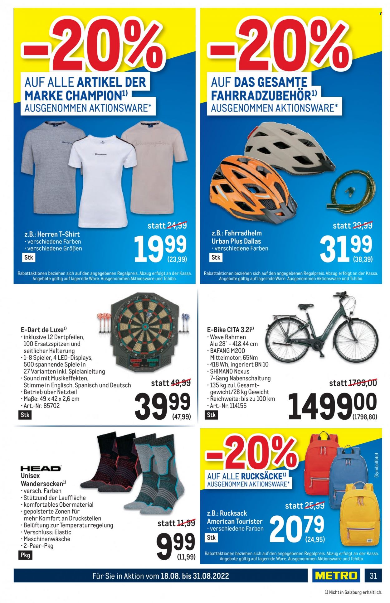 Angebote Metro - 18.8.2022 - 31.8.2022. Seite 31
