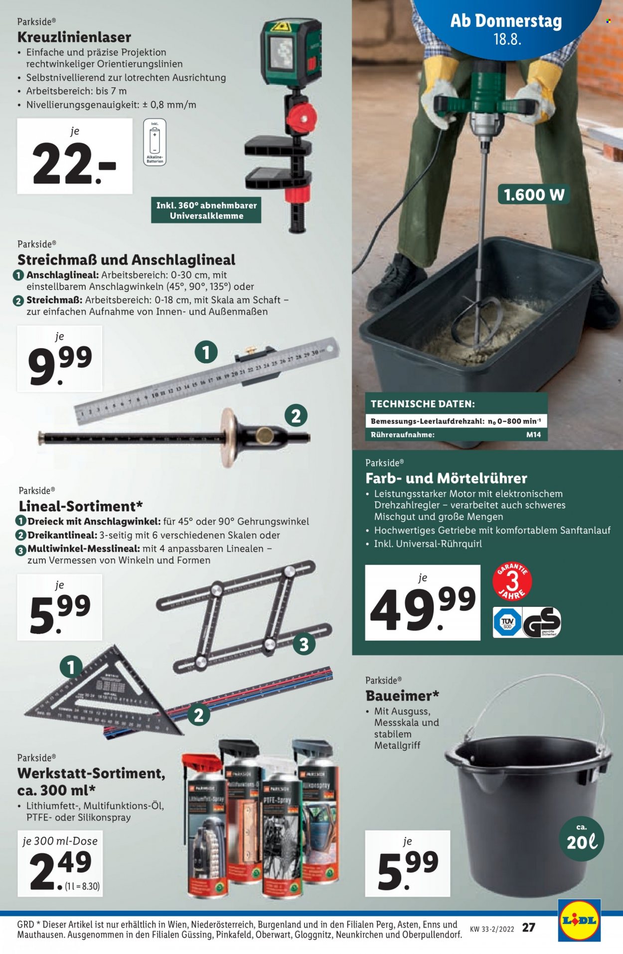 Angebote Lidl - 18.8.2022 - 24.8.2022. Seite 27