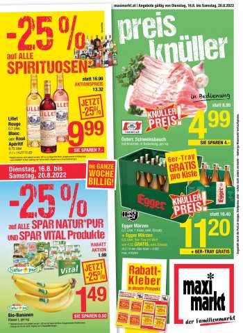 Angebote Maximarkt - 16.8.2022 - 20.8.2022.