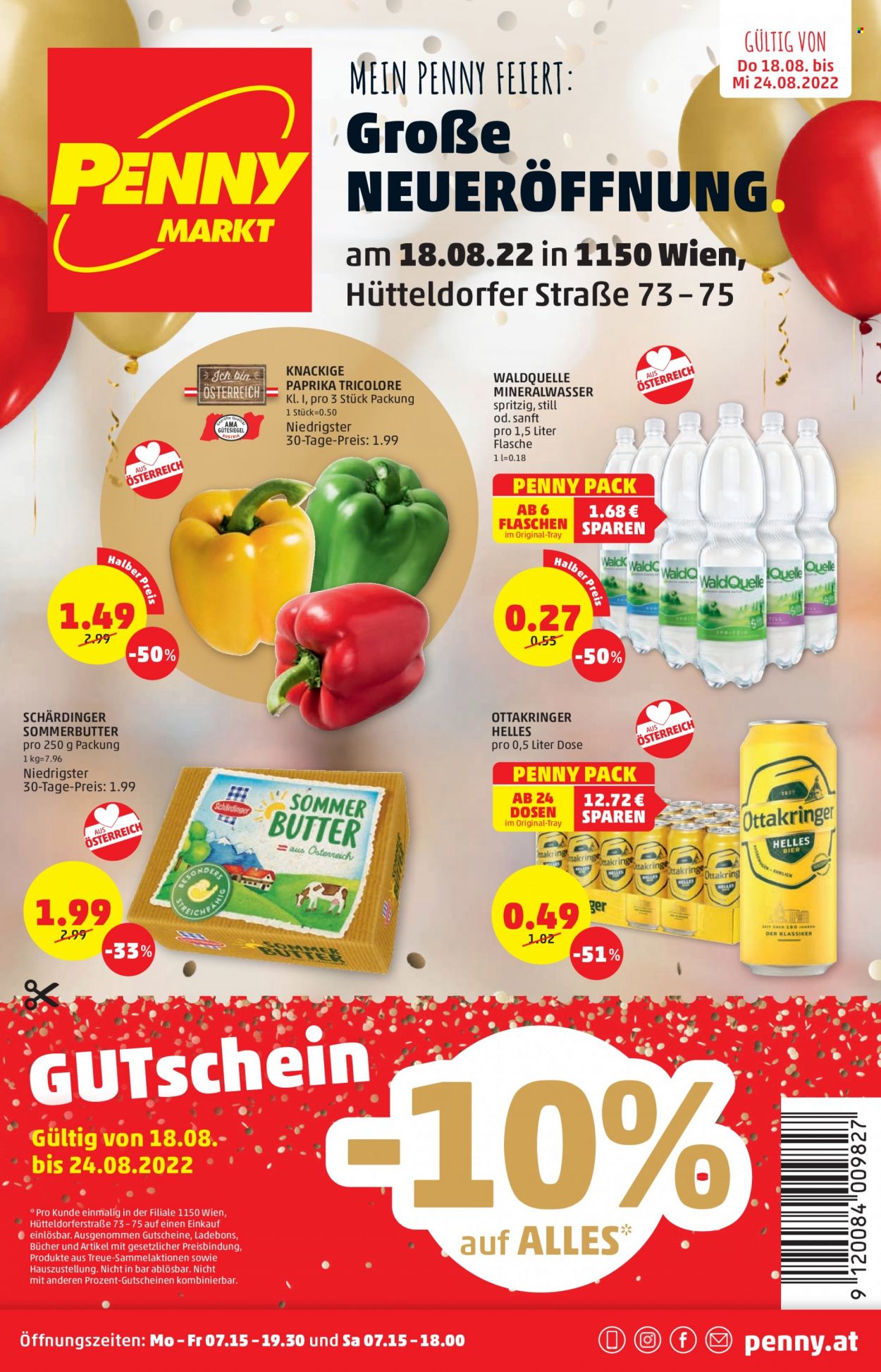 Angebote Penny - 18.8.2022 - 24.8.2022. Seite 1