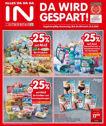 Angebote INTERSPAR - 18.8.2022 - 24.8.2022.