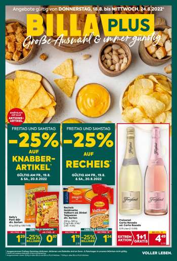Angebote Billa Plus - 18.8.2022 - 24.8.2022.