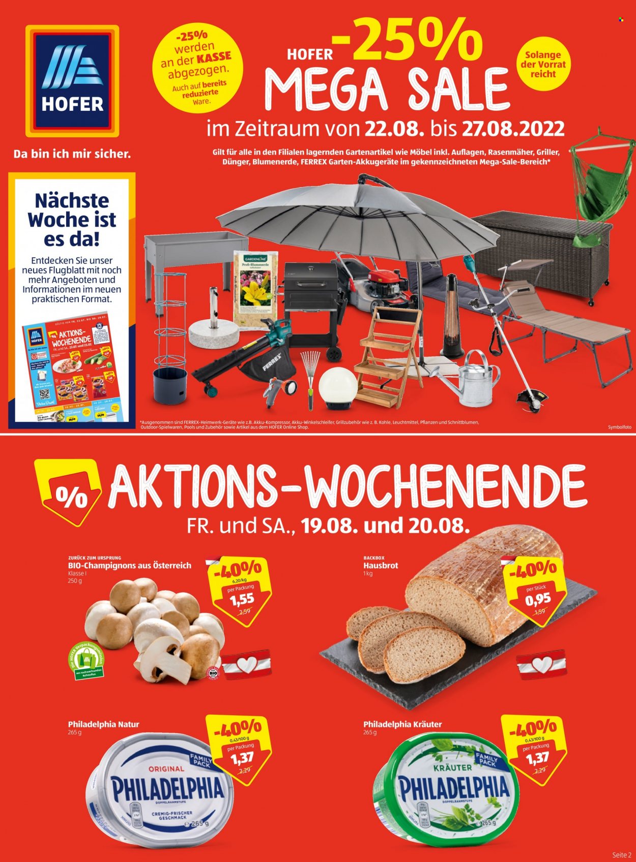 Angebote Hofer - 19.8.2022 - 25.8.2022. Seite 1