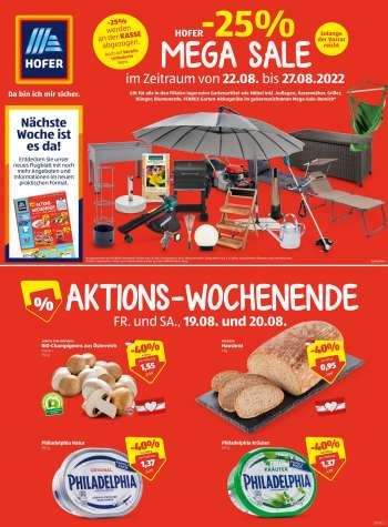 Angebote Hofer - 19.8.2022 - 25.8.2022.
