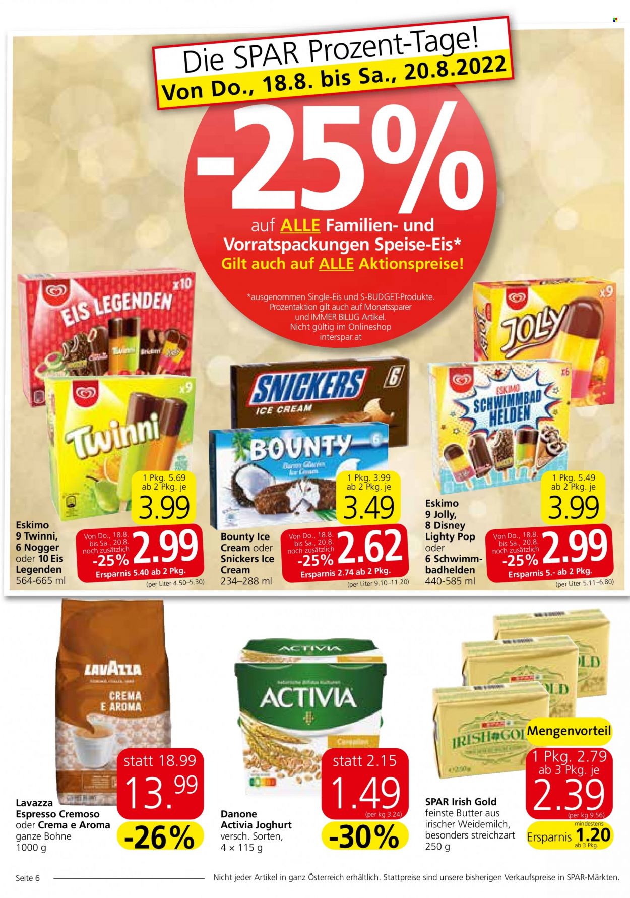 Angebote INTERSPAR - 18.8.2022 - 24.8.2022. Seite 6