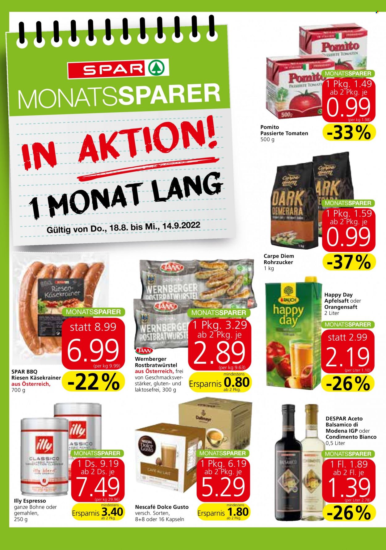 Angebote INTERSPAR - 18.8.2022 - 24.8.2022. Seite 14