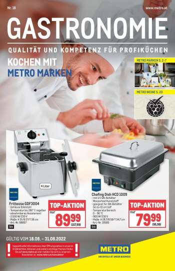 Angebote Metro - 18.8.2022 - 31.8.2022.